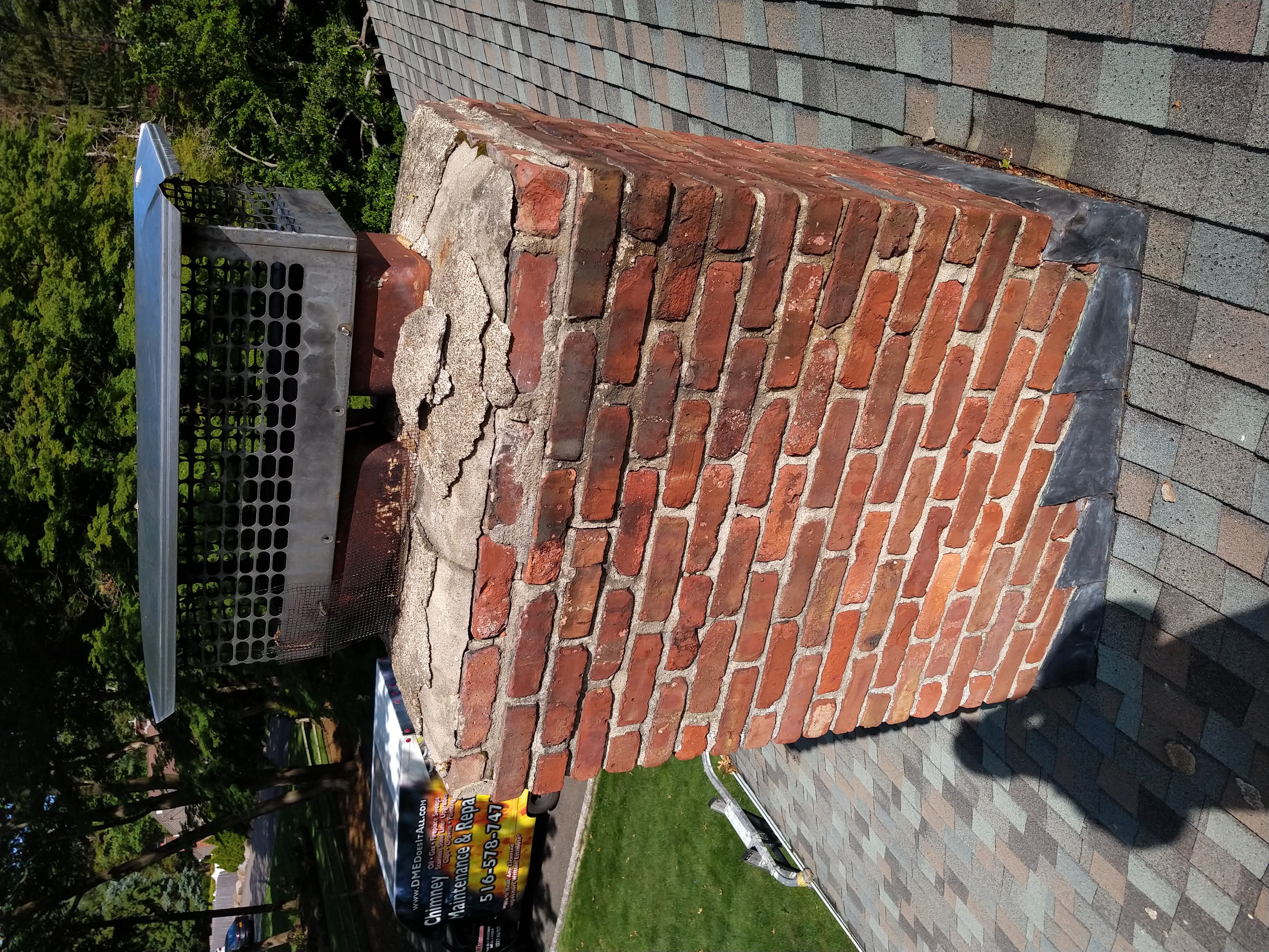 Full fireplace chimney inspection and cleaning in Lindenhurst, New York